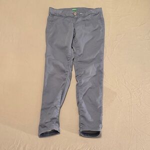 United Colors Of Benetton Girls Blue Gray Pants - Size M (7-8)